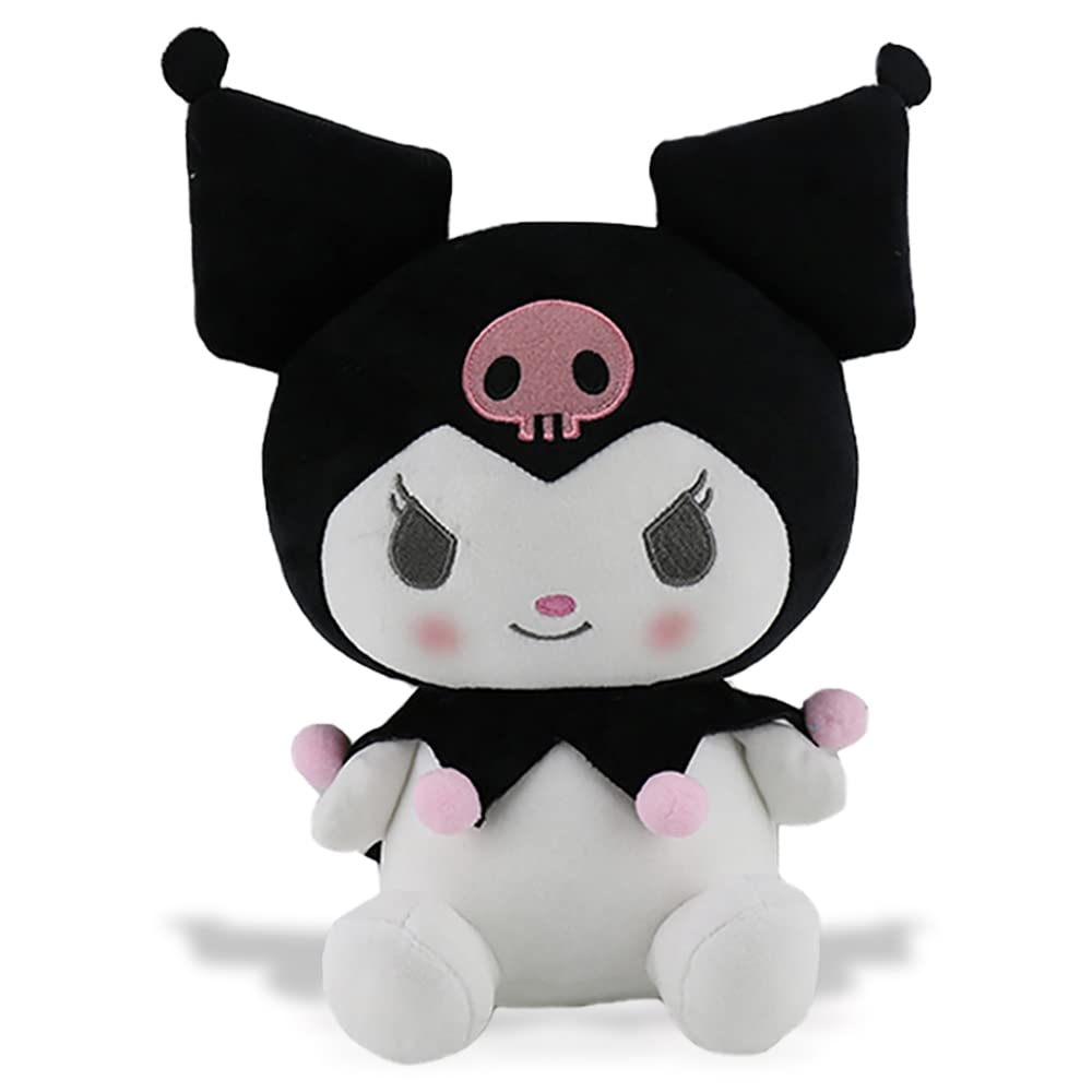 Kuromi Plush Stuffed Animal Toy - Soft Kitty Cat Pillow Plush Doll for Girls & Kids - Perfect Birthday Gift, Room Decor & Cuddly Companion for Playtime & Sleep