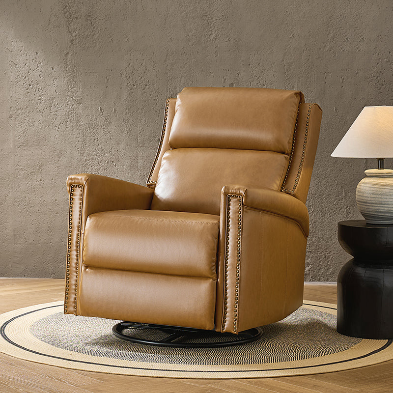 Anton Traditional Design Swivel and Rocker Power Recliner Chair - Comfortable Electric Lift Reclining Sofa for Living Room, Home Theater, and Nursing Care