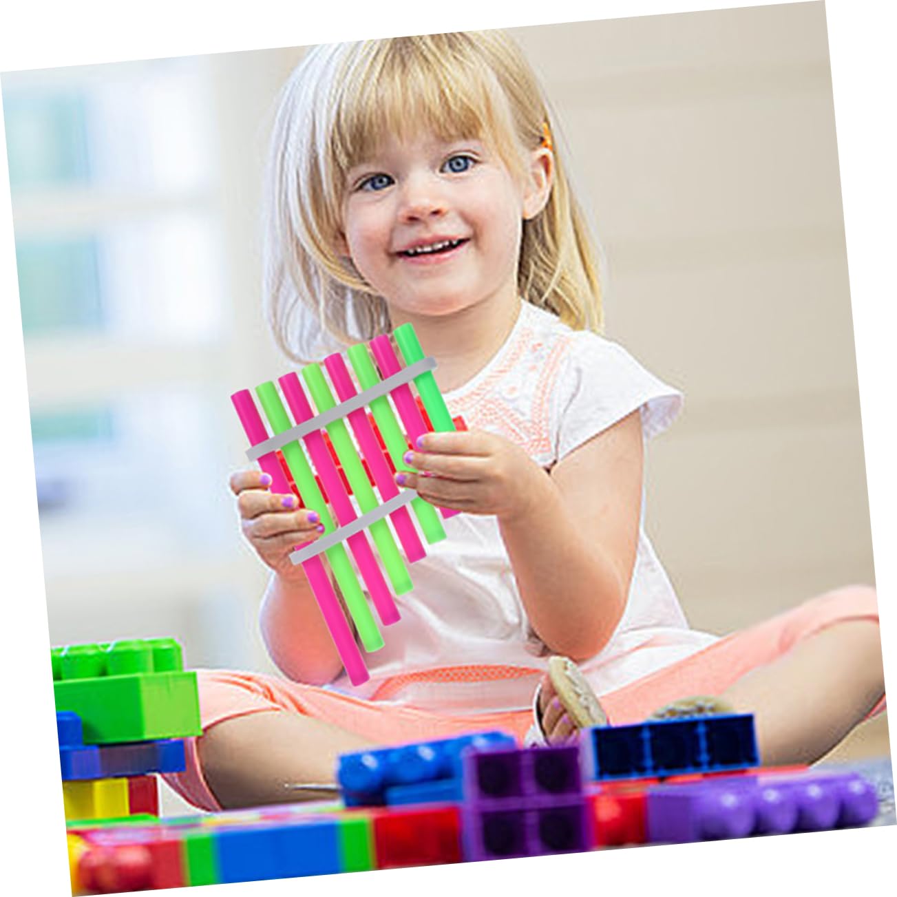 ERINGOGO Kids Musical Toy - DIY Mini Pan Flute Set, 2-Pack Self-Assembling Panpipes for Children | Perfect for Music Education, Early Learning & Creative Play