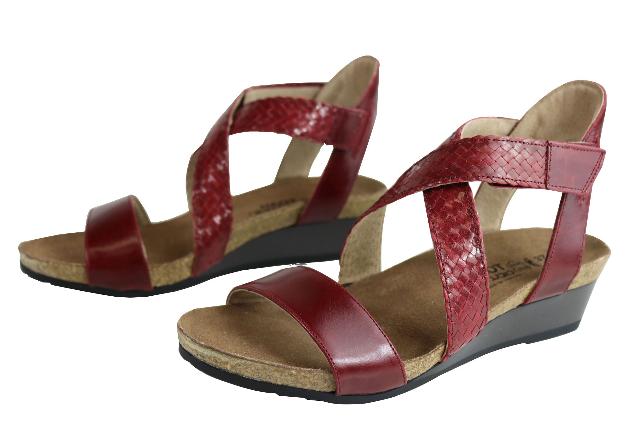 Naot Cupid Women's Leather Comfort Cushioned Supportive Wedge Sandals - Stylish & Orthopedic Footwear for Walking, Travel & Summer Outfits