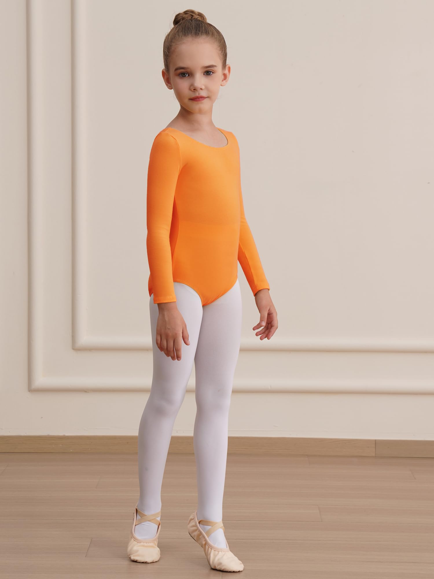 Girls Long Sleeve Black Gymnastics Leotard - Toddler Dance Ballet Bodysuit for Performance & Practice | Perfect for Ballet Class, Gymnastics Training & Dance Recitals