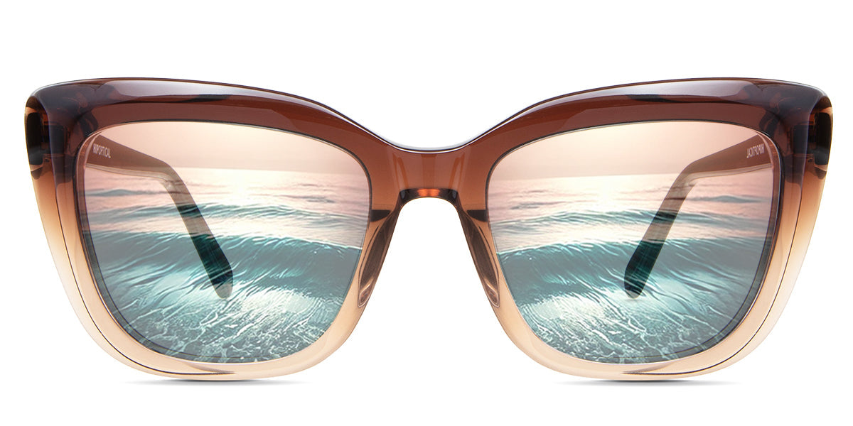 LESA Women's Prescription Tinted Glasses - Stylish & UV Protection for Reading, Driving & Outdoor Activities