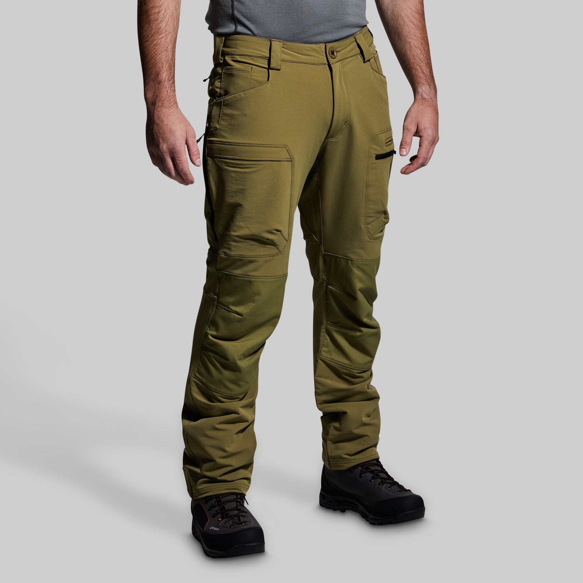 Men's Frontier Pant - Deep Moss Green Outdoor Hiking & Camping Trousers for Adventure & Travel