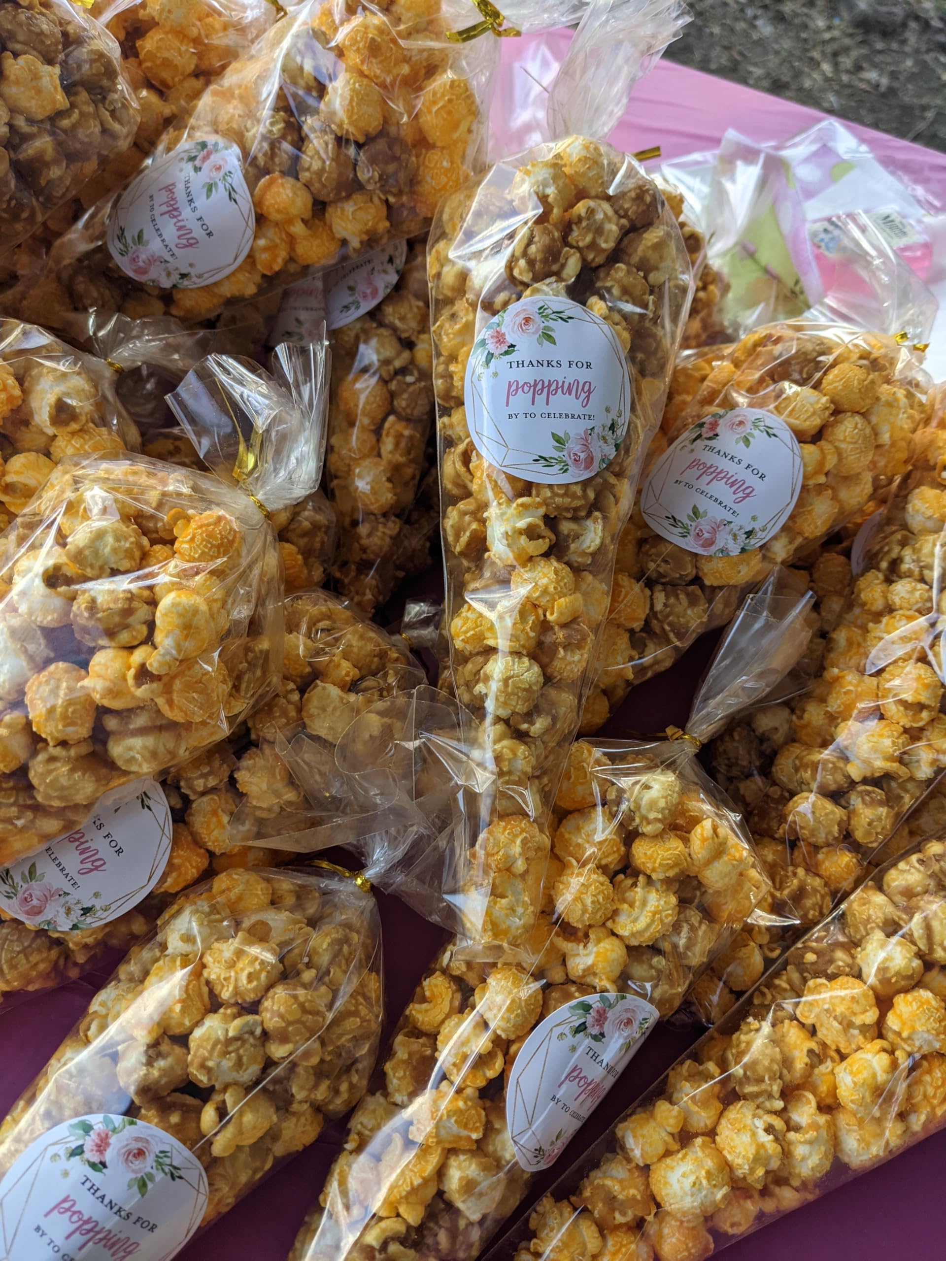 200Pcs Clear Mini Cone Treat Bags 5.1x9.8 Inch - Triangle Cellophane Popcorn Bags with Twist Ties for Cookies, Candy, Wedding Favors | Perfect for Party Favors, Gift Packaging & Bulk Snack Storage