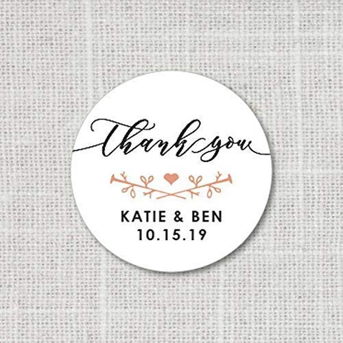 Elegant Calligraphy Thank You Stickers for Weddings & Baby Showers - Waterproof Favor Labels for Gifts, Invitations & Party Decor - Perfect for DIY, Scrapbooking & Event Favors (F9:16)