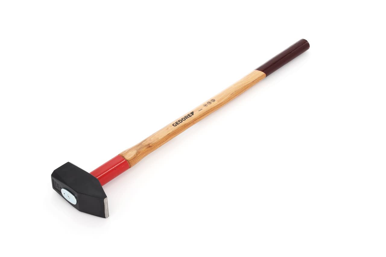 GEDORE 609 H-5-90 ROTBAND-Plus 5kg Sledge Hammer with 900mm Handle - Heavy Duty Demolition Tool for Construction, Masonry & Blacksmithing