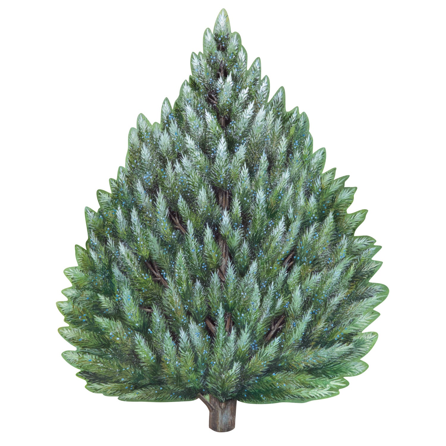 Eco-Friendly Evergreen Die-Cut Placemat for Dining Table - Perfect for Holiday Decor, Dinner Parties & Everyday Use