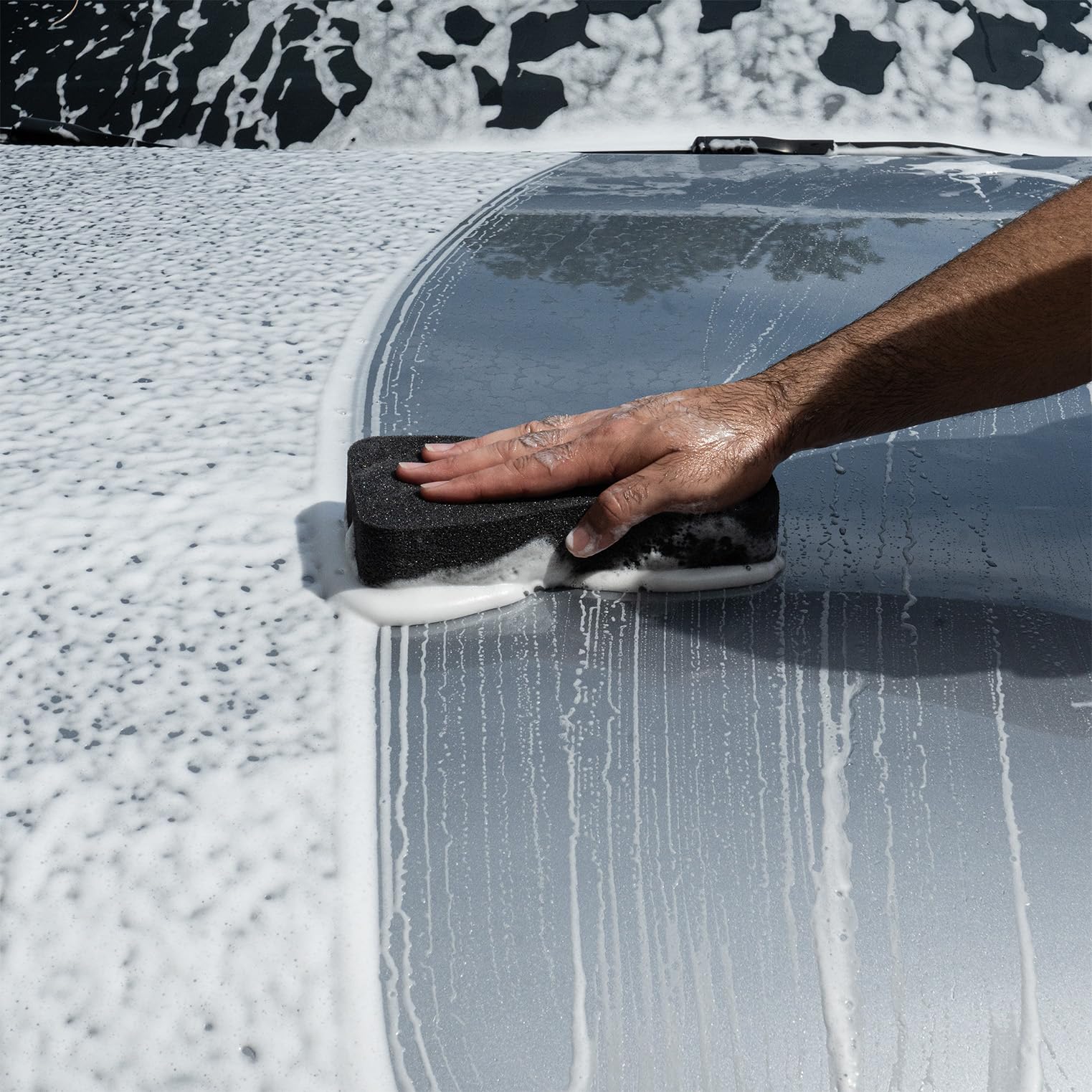 Premium Japanese Car Wash Sponge - Ultra Soft Scratch-Free Foam Sponge for Safe Detailing, Prevents Swirl Marks on Clear Coat Paint - Works with All Car Wash Soaps - Ideal for Hand Washing Luxury & Classic Cars at Home or Professional Detailing