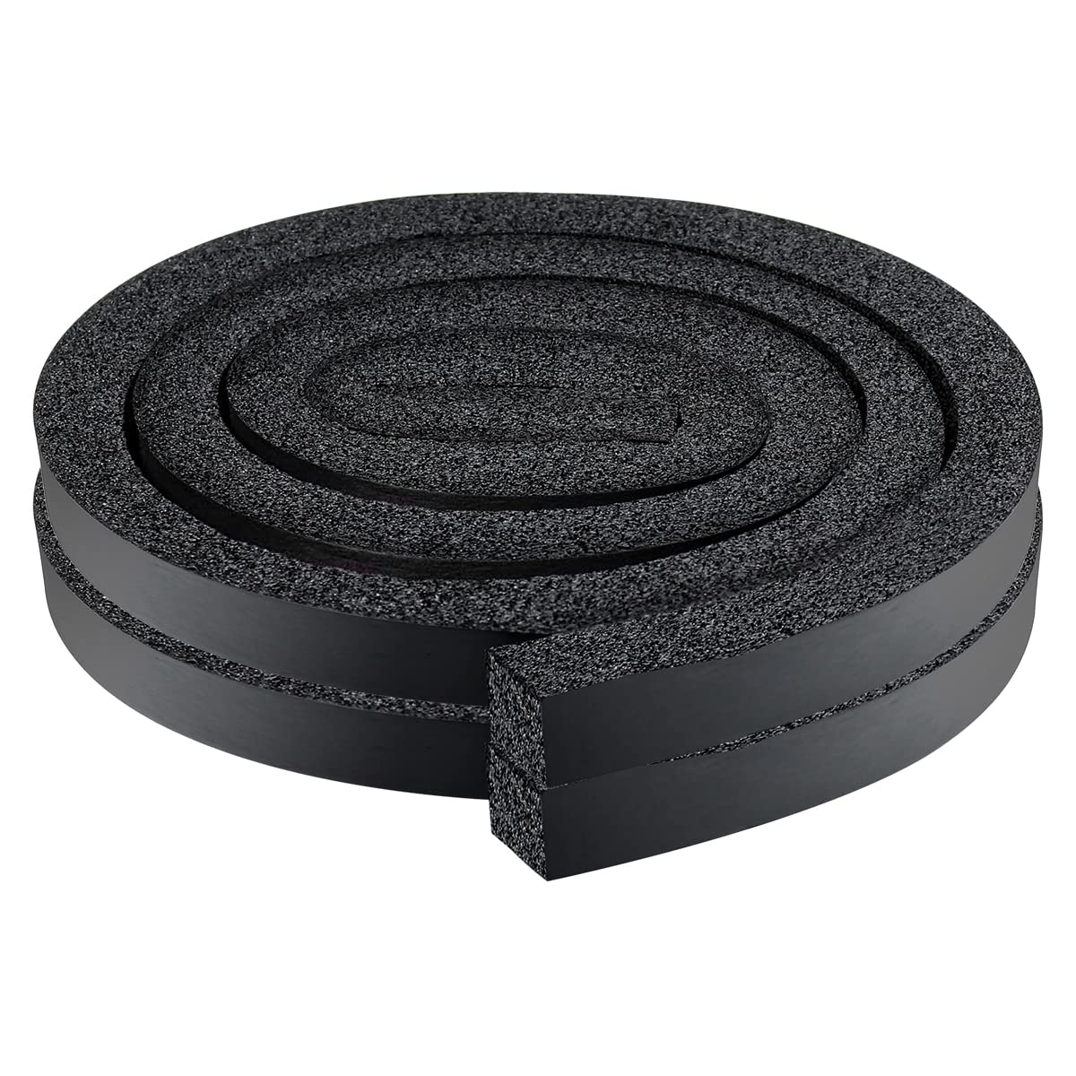 LBG 1 Inch Wide x 1 Inch Thick High Resilience Window Air Conditioner Foam Insulating Strip - 6.5 Feet Long (2 Rolls) for Energy Efficiency & Noise Reduction - Perfect for Home, Office & RV Window Seal Weatherproofing