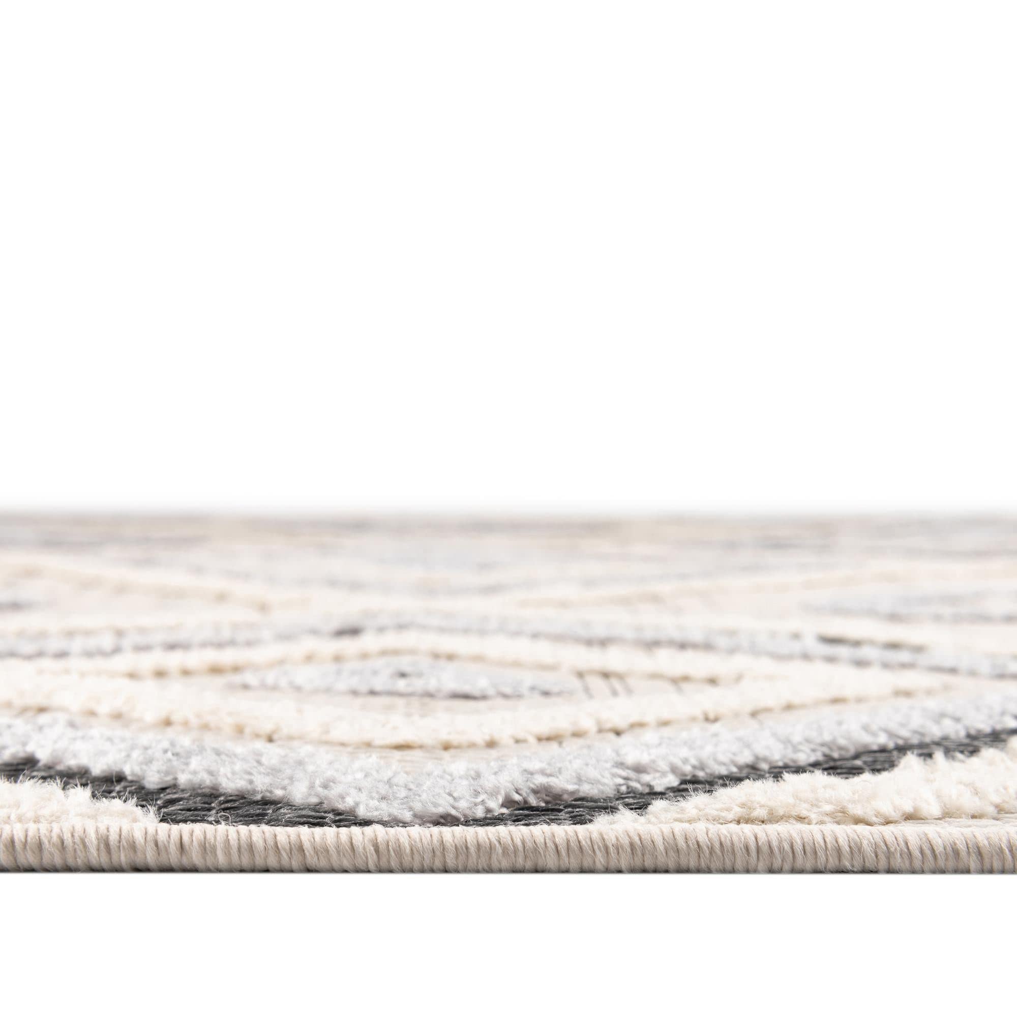Unique Loom Arlo Collection Round Area Rug 3'3