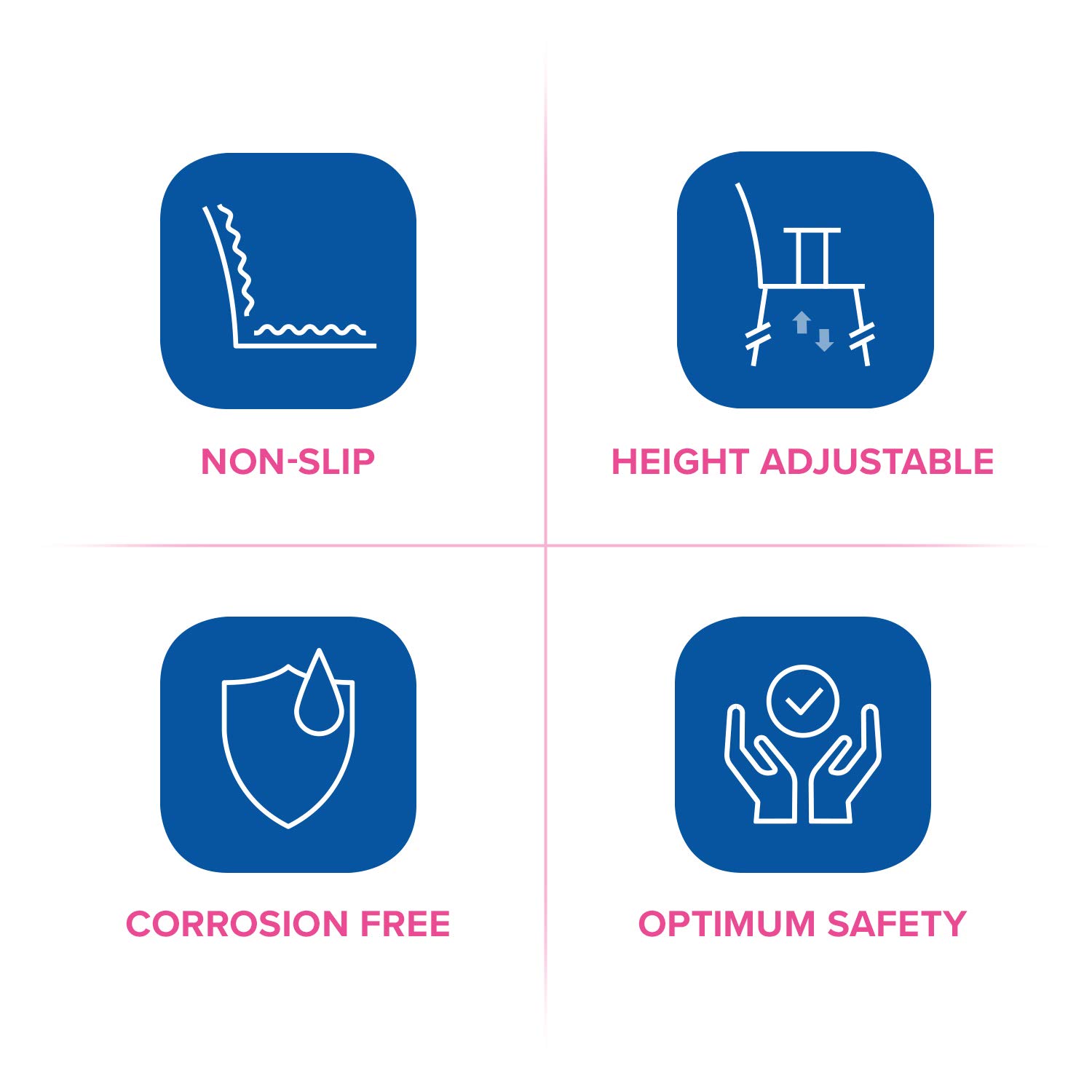 Invacare Aquatec Sorrento Shower Chair with Flat Seat - Bathroom Safety Stool for Elderly & Disabled Adults - Non-Slip Shower Bench for Bathtub & Shower Use