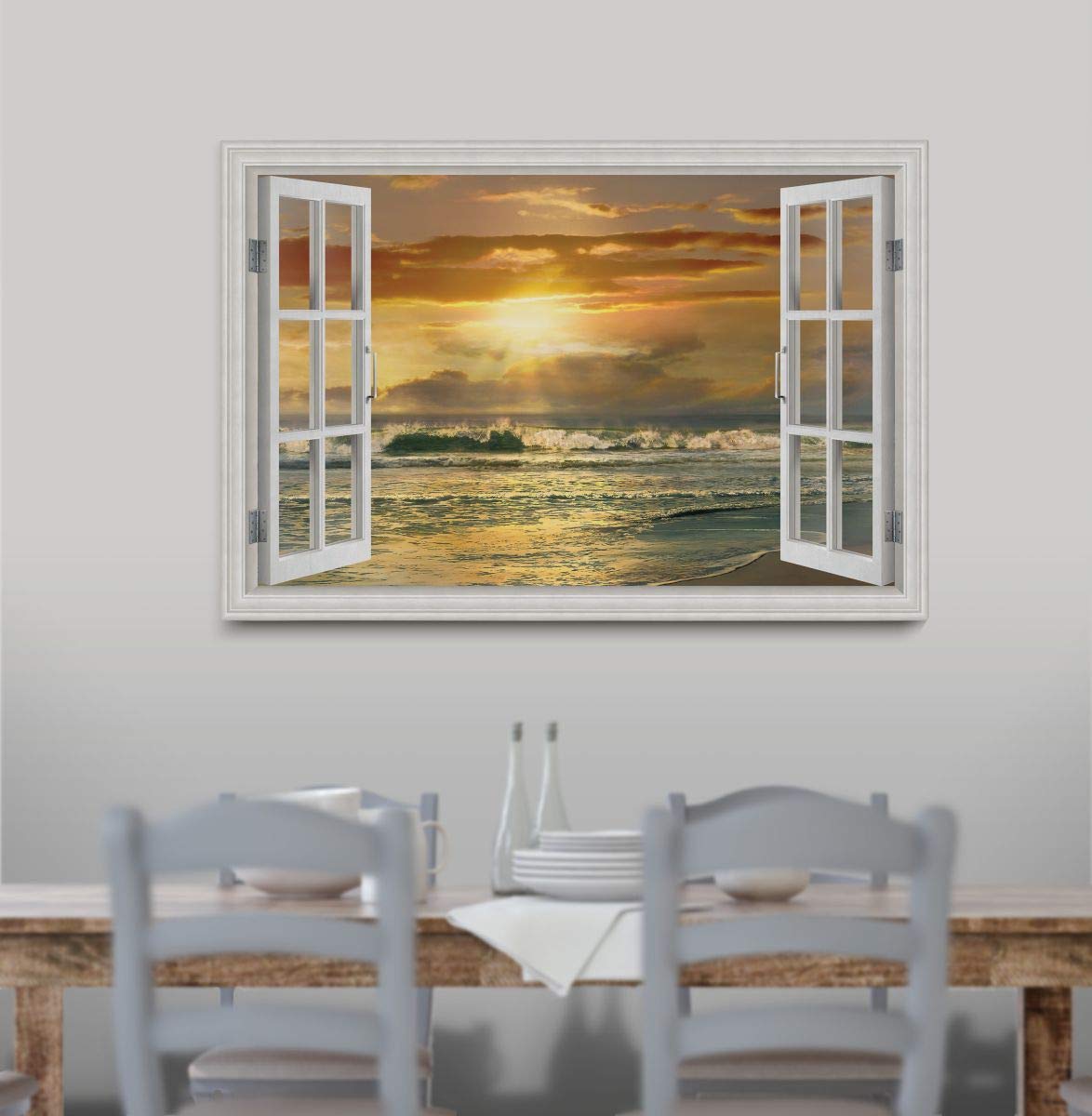 Close to Malibu Beach Nature Canvas Wall Art Print - 18