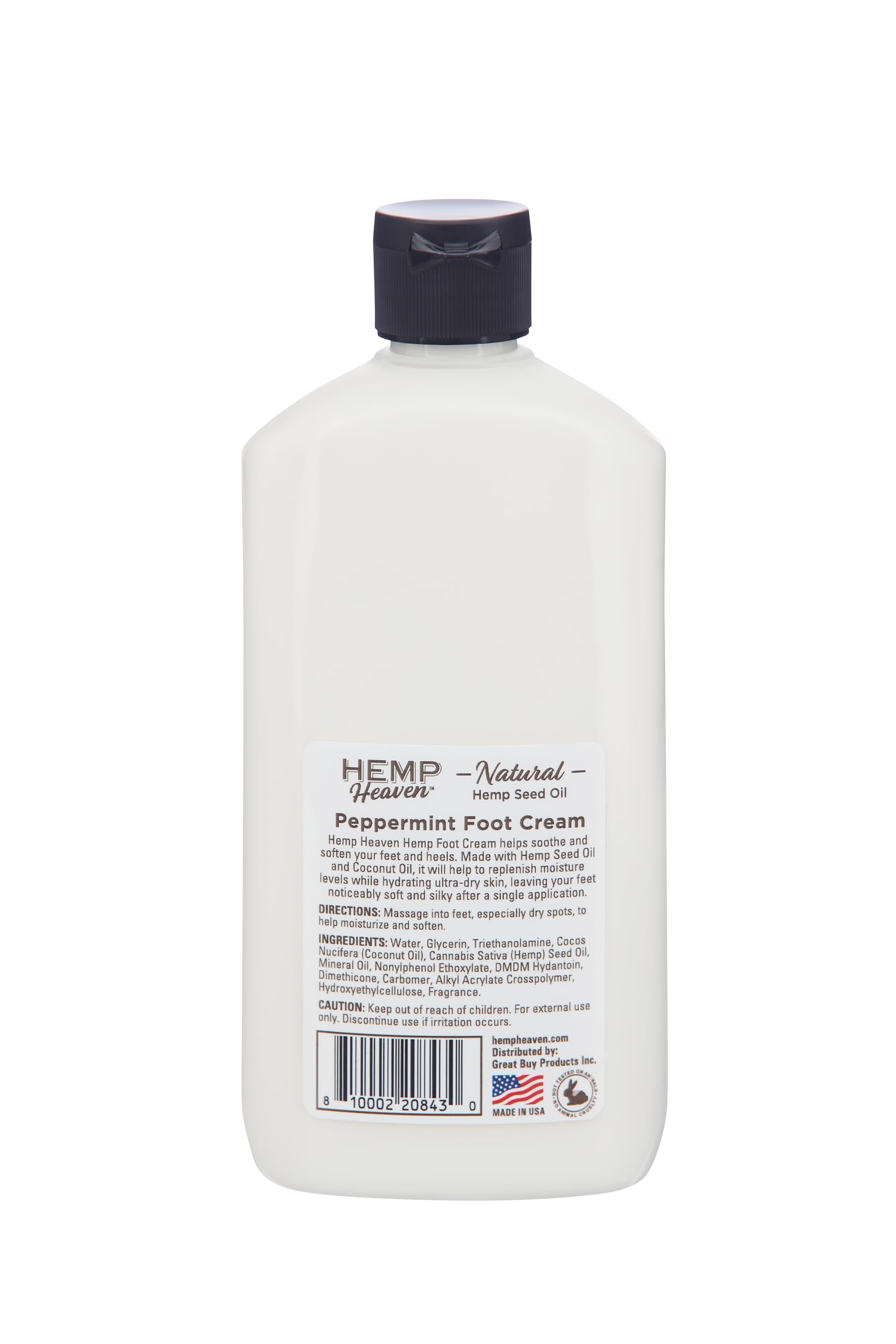 Organic Hemp Seed Oil Body Lotion for Dry Skin - Anti-Aging Moisturizer with Healing Vitamins for Wrinkles & Acne - Natural Skincare for Men & Women - Peppermint Scented - Perfect for Daily Hydration & Post-Workout Recovery