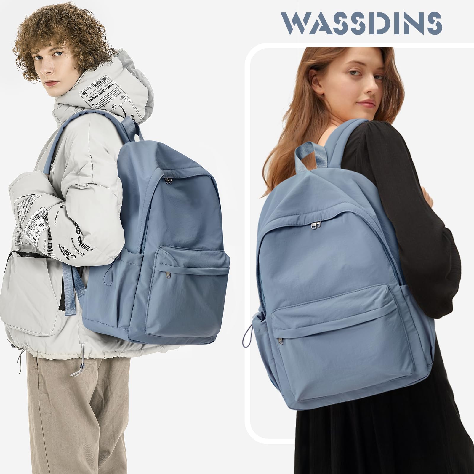 **Waterproof Cute Backpack for Women & Men - Lightweight School, College, Travel Bookbag - High School Backpack for Teen Girls & Boys - Durable Daypack for Casual Use, Hiking & Daily Commute**