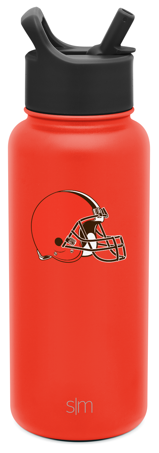 NFL Summit Insulated Stainless Steel Water Bottle with Straw Lid - Leakproof & BPA-Free for Sports, Gym, Hiking & Outdoor Activities