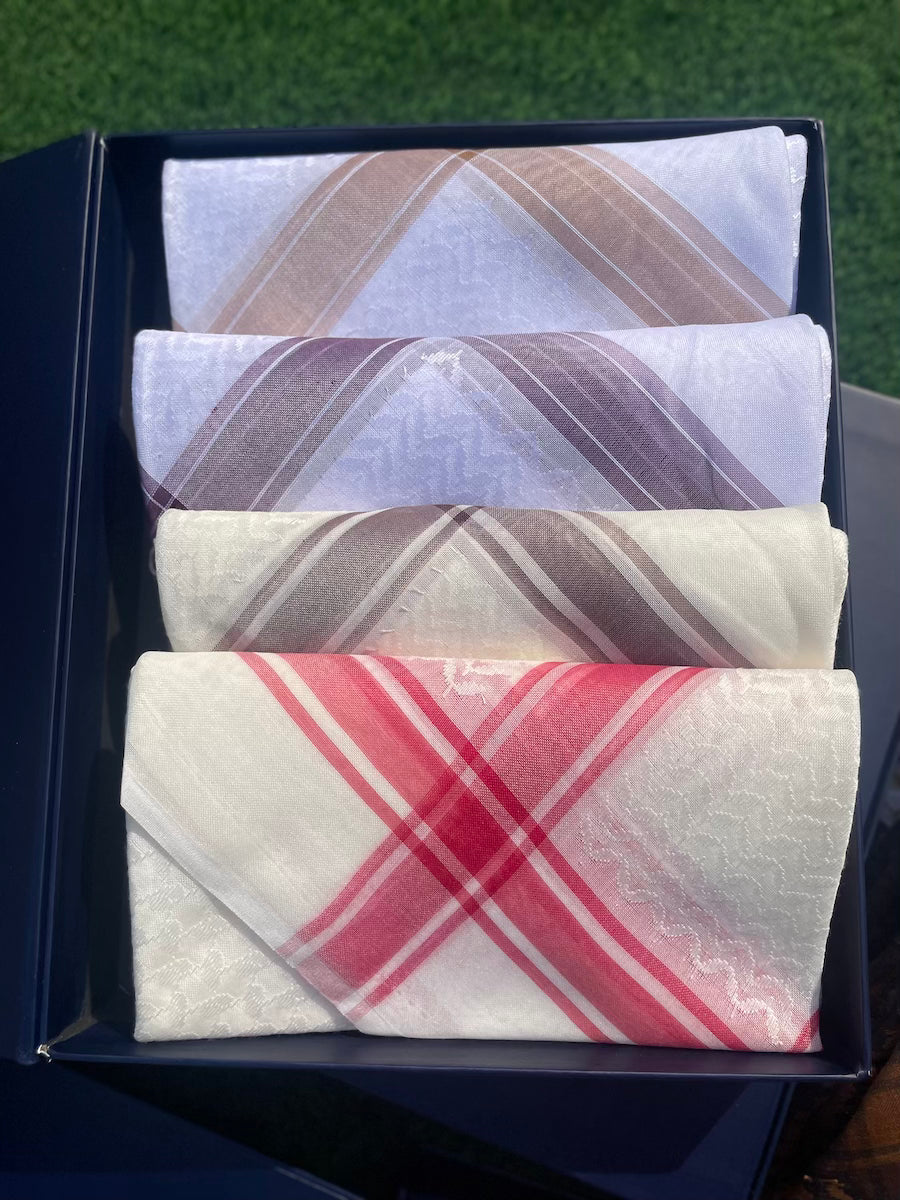 Exclusive Sand & Berry Collection 4-Piece Keffiyeh Scarf Set - Limited Edition Fashion Accessory for Women & Men - Perfect for Travel, Beach, and Outdoor Adventures