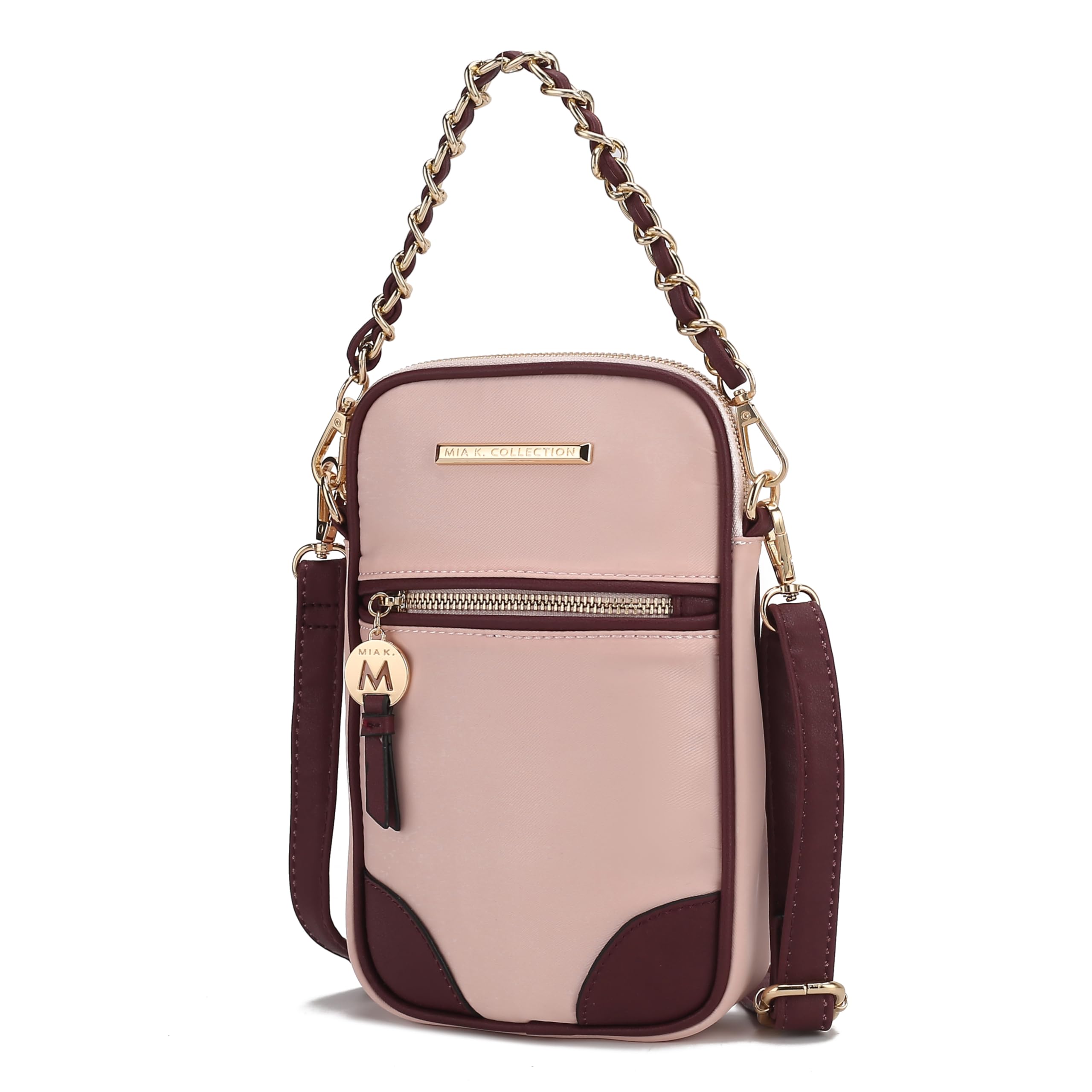 MKF Collection Vegan Leather Crossbody Bag for Women - Stylish Shoulder Bag with Phone Pocket, Small Handbag Purse by Mia K | Perfect for Work, Travel, and Everyday Use