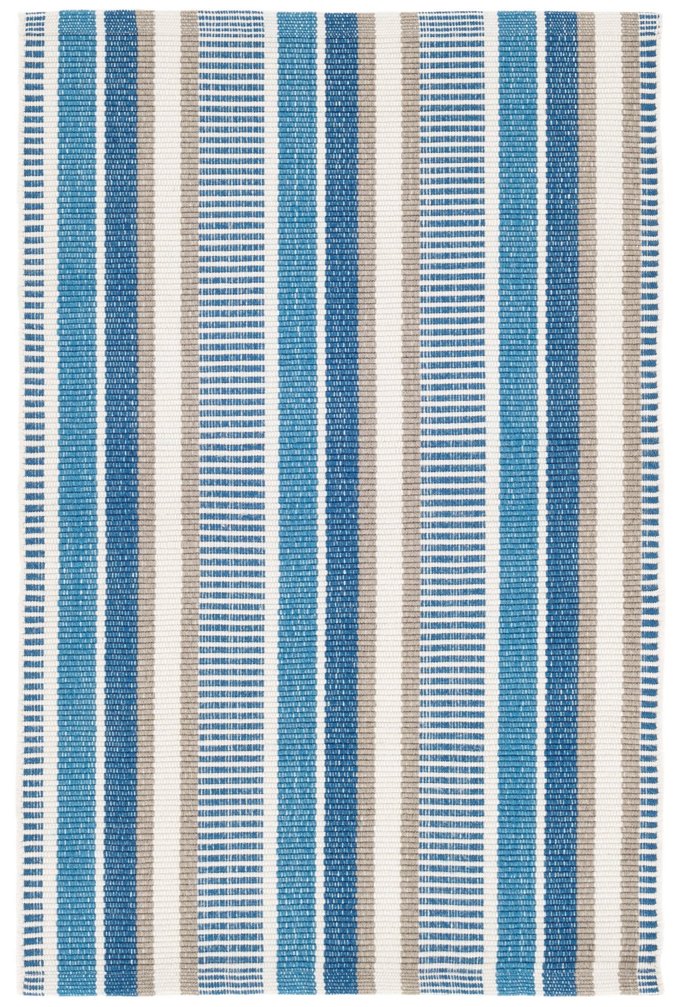 Always Greener Handwoven Indoor/Outdoor Area Rug - Navy & French Blue | Perfect for Living Room, Patio, or Bedroom Decor