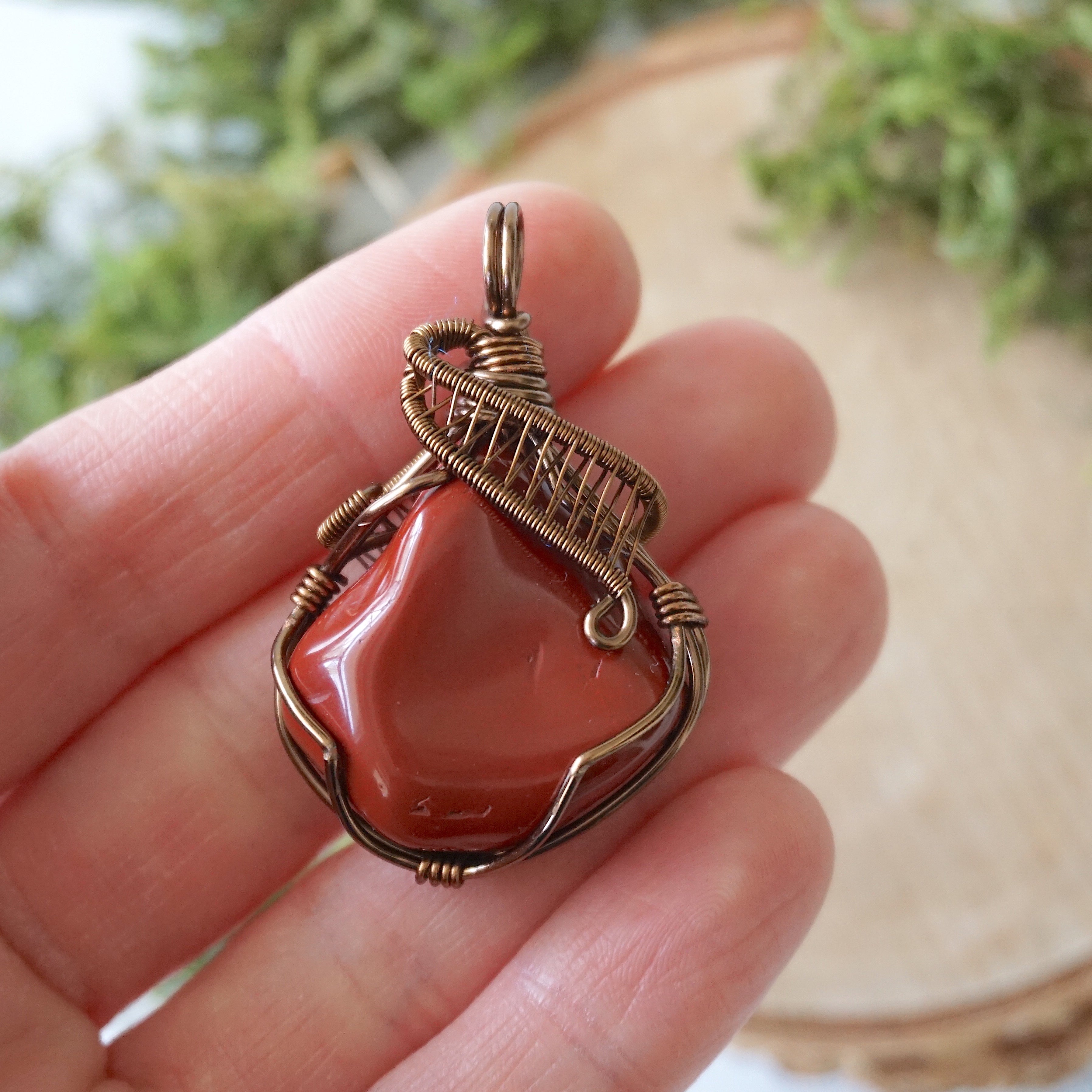 Natural Raw Red Jasper Crystal Pendant Necklace - 24 Inch Healing Stone Jewelry for Women - Perfect for Meditation, Energy Work & Spiritual Gifts