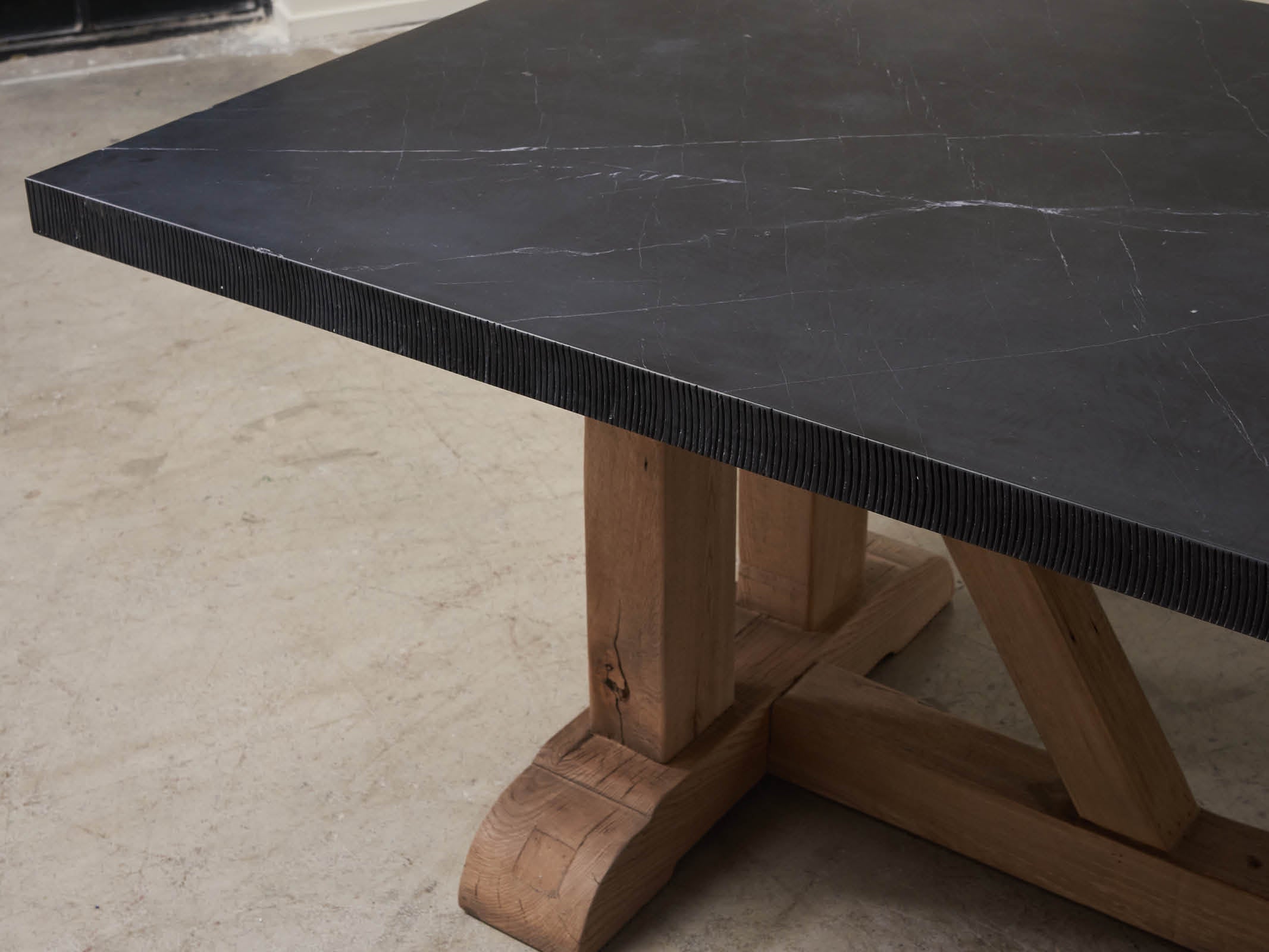 Handcrafted Monastery Dining Table - Solid Wood Farmhouse Table for Kitchen & Dining Room - Perfect for Family Gatherings & Entertaining Guests