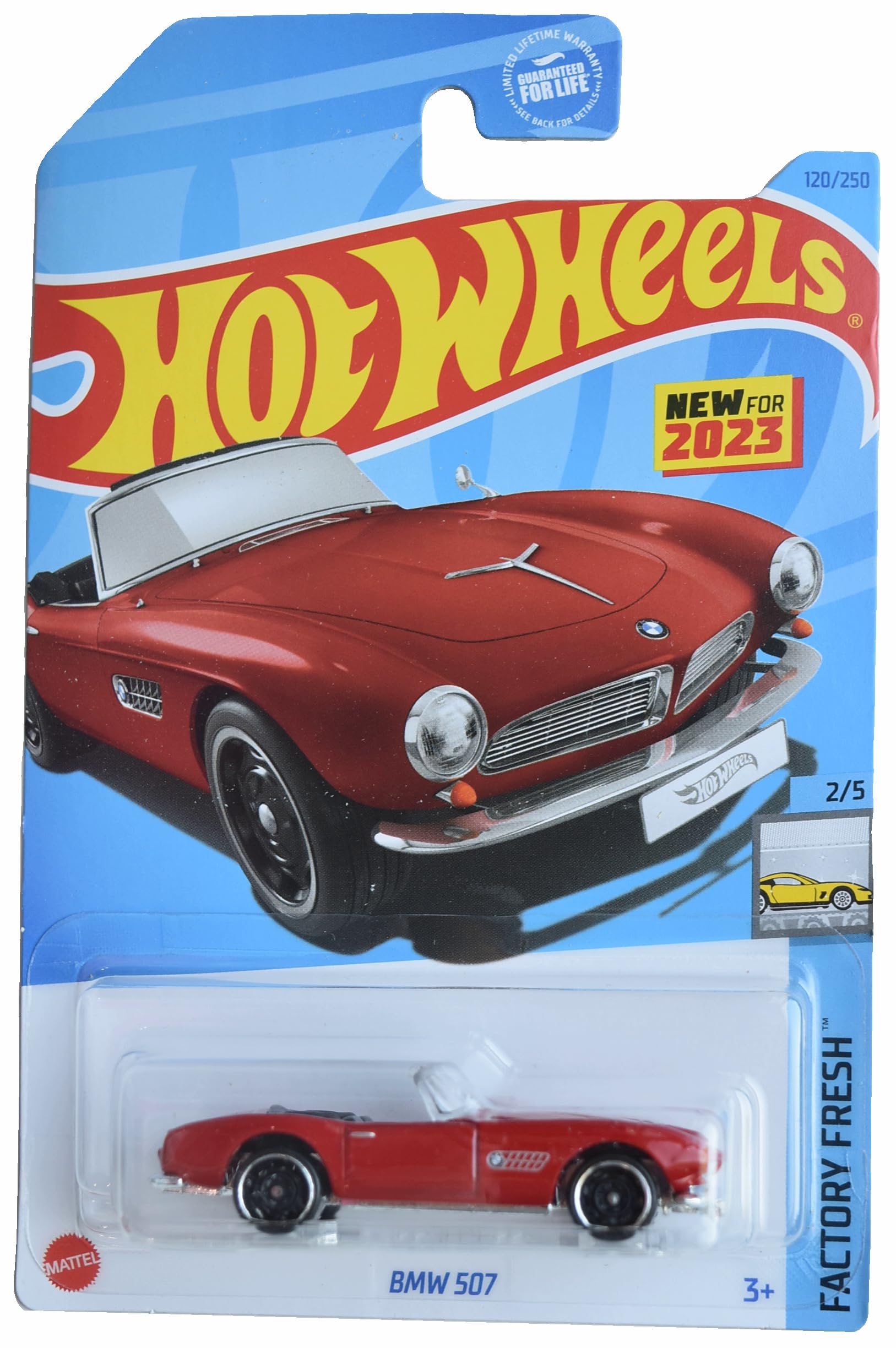Hot Wheels BMW 507 Diecast Car - Factory Fresh Red Edition 2/5 (Limited 250 Pieces) | Collectible Toy Car for Display, Gifts & Racing Play