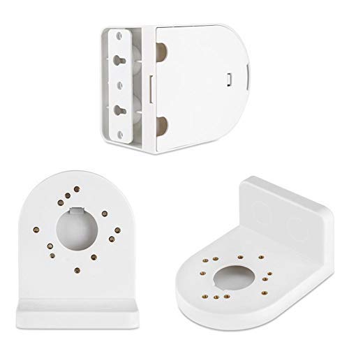 Universal ABS Plastic Dome Camera Bracket - Adjustable Anti-Static Indoor/Outdoor Wall & Ceiling Mount for CCTV, DVR, IP Cameras | Secure Surveillance Solution for Home & Business Security | Weatherproof & Durable Design (White) - Perfect for Monitoring Entrances, Driveways & Backyards