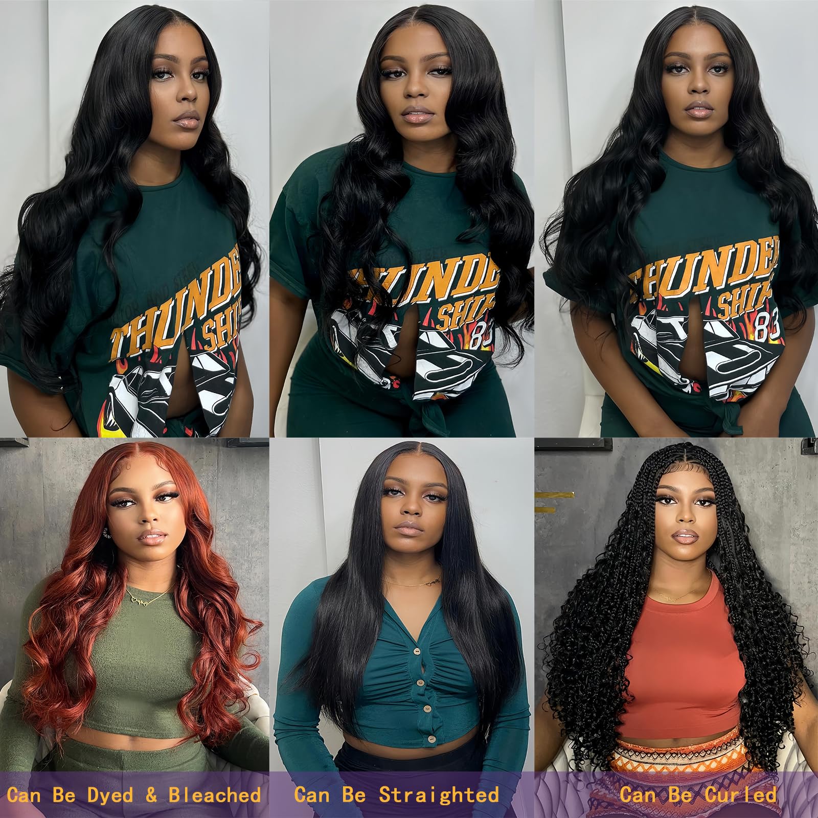 12A Brazilian Human Hair Bundles 20 22 24 26 Inch Body Wave Weave Hair Extensions - 100% Unprocessed Natural Black Hair (4 Bundles) - Perfect for Salon Styling, Daily Wear & Special Occasions