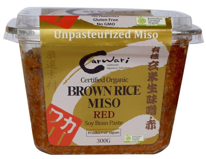 Organic Brown Rice Red Miso Paste - Traditional Japanese Fermented Soybean Seasoning for Soups, Marinades & Salad Dressings | Gluten-Free & Vegan-Friendly