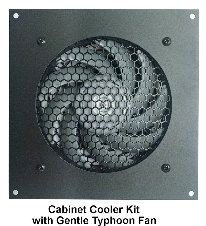 Coolerguys 120mm AV Cabinet Cooling Fan with Thermal Control & Gentle Typhoon Technology - Perfect for Home Theater, Server Racks & Electronics Cooling