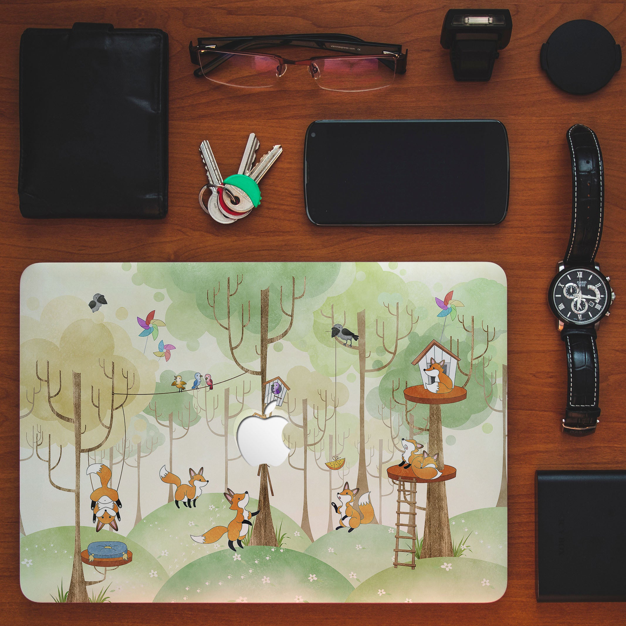 Premium MacBook Case with Frost Animal Design - Durable & Stylish Laptop Cover for MacBook Air/Pro - Perfect for Work, Travel & School