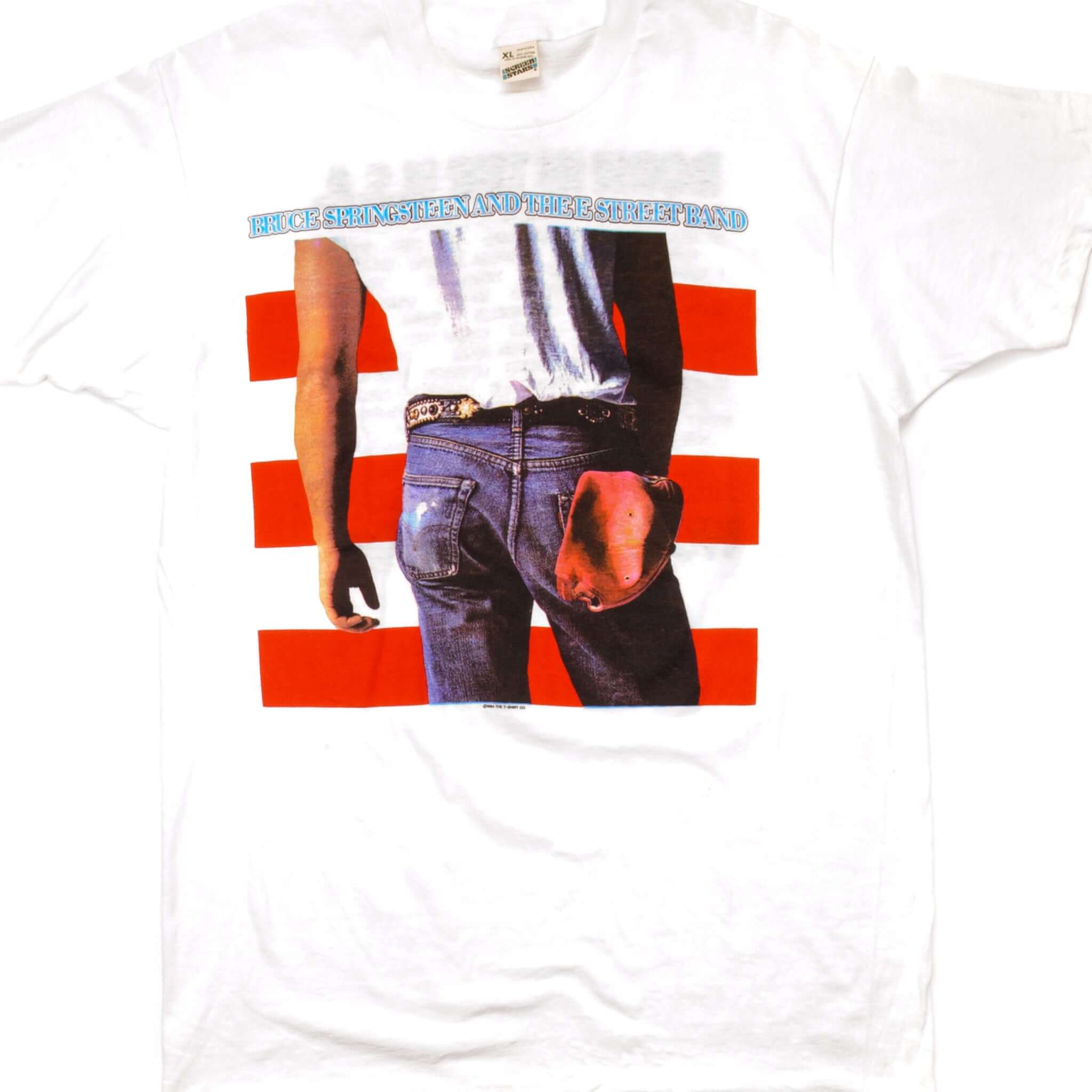 Vintage Bruce Springsteen Born in the USA World Tour 1980s T-Shirt - Medium Size - Classic Rock Band Tee for Concerts, Gifts & Retro Fashion