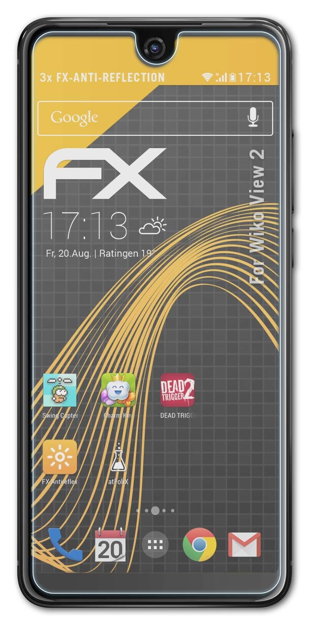 Wiko View 2 Screen Protector (3-Pack) - Anti-Glare & Shock-Absorbing Tempered Glass Film - Perfect for Outdoor Use and Drop Protection