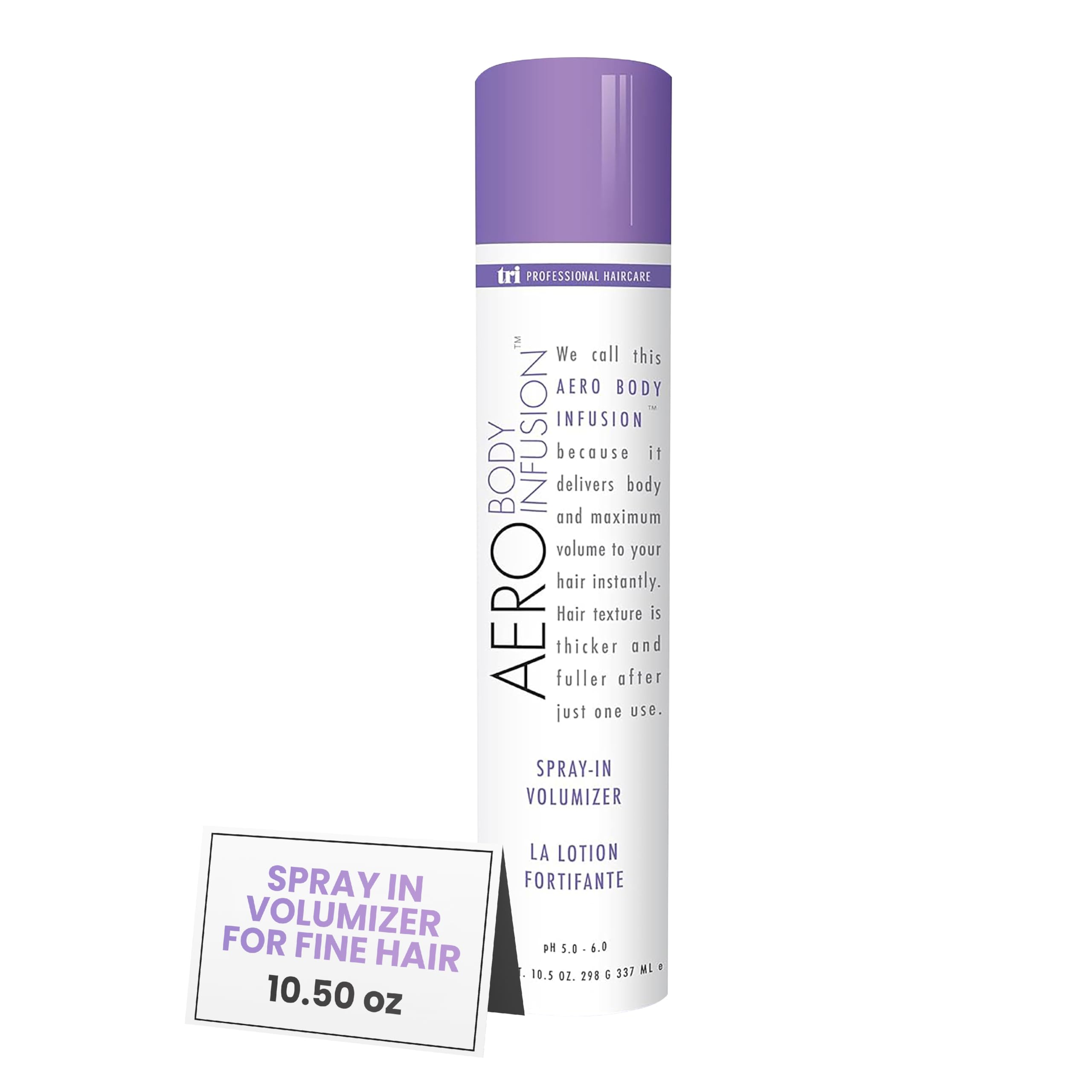 Tri Aero Body Infusion Spray - Volumizing Hair Treatment for Fine & Thin Hair | Lightweight Leave-In Conditioner for Daily Styling & Volume Boost | Perfect for Home Use & Salon Styling