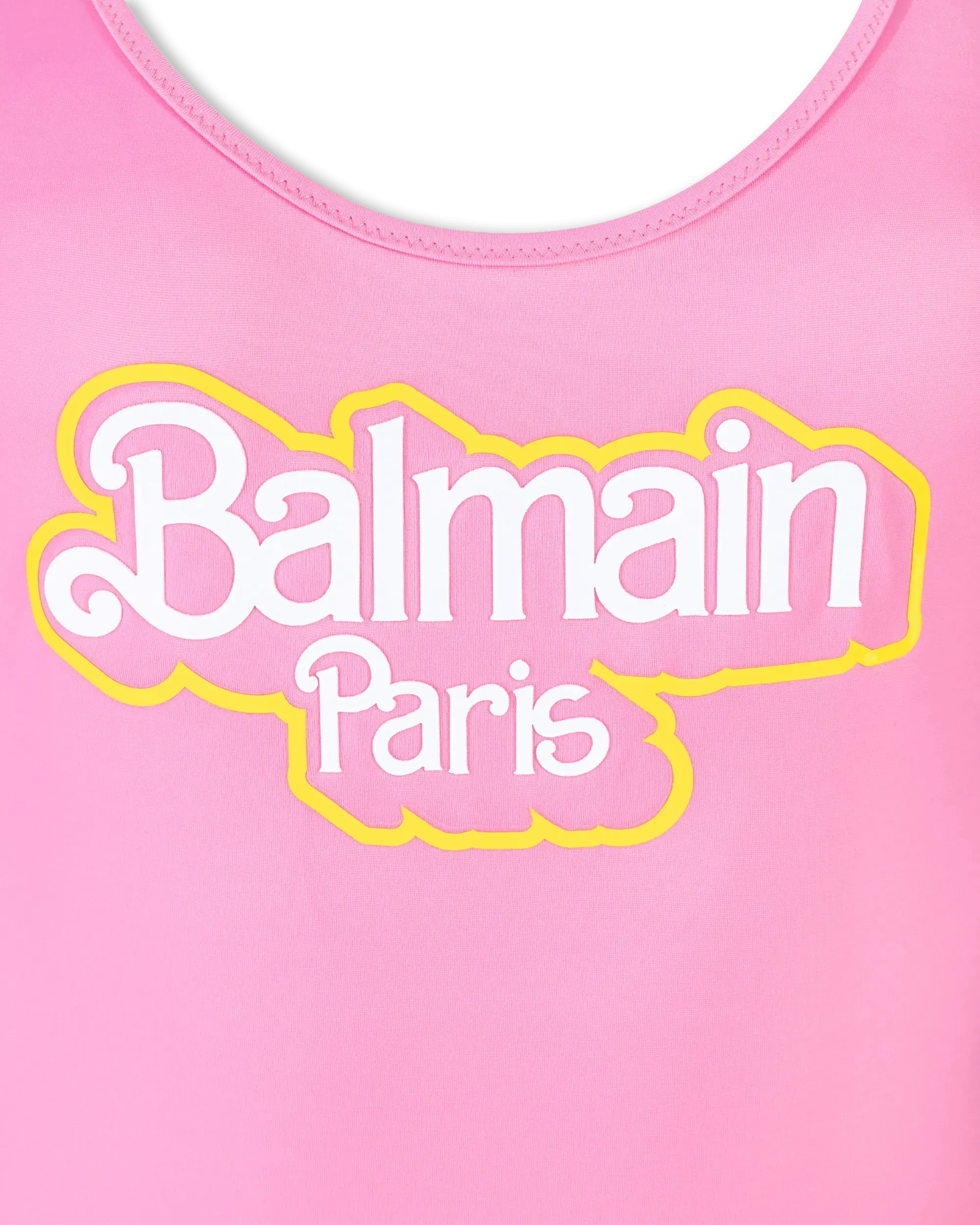 Balmain X Barbie Swimsuit - Women's Designer One-Piece Bathing Suit for Summer Beach & Pool Party | Fashionable Swimwear Collection