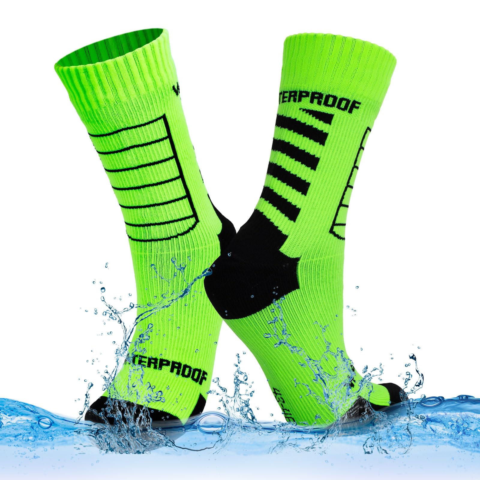 LEOSTEP Waterproof Socks for Men & Women - Breathable Outdoor Socks for Fishing, Skating, Skiing, Camping & Cycling - Stay Dry in All Weather Conditions