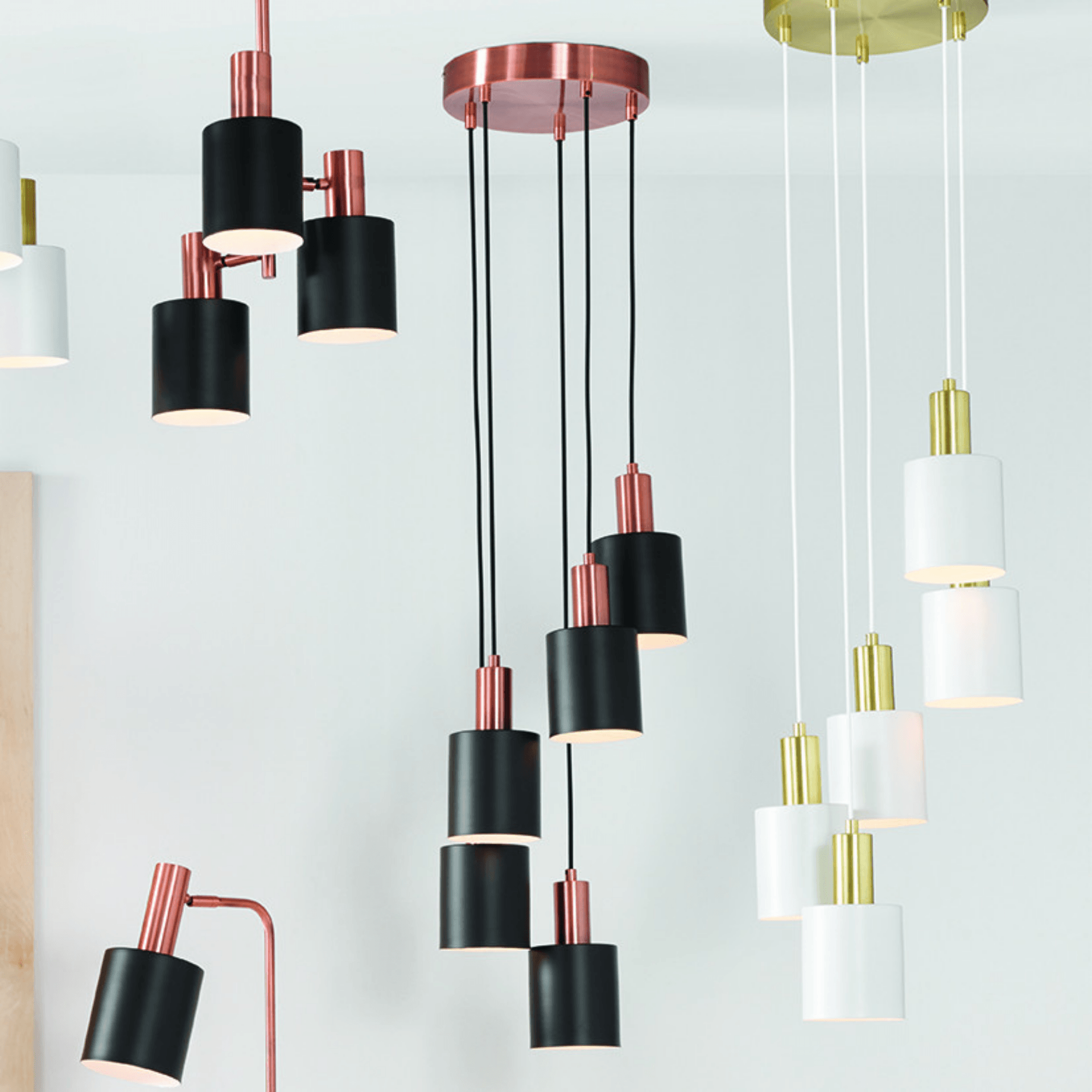 Elegant Black & Antique Copper 5 Drop Pendant Light Fixture - Perfect for Dining Room, Kitchen Island, or Entryway Lighting