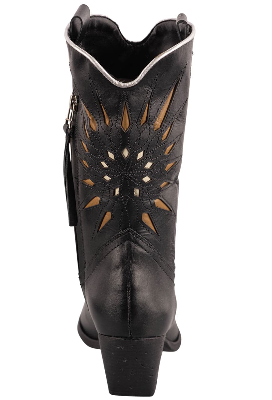 Golo Women's Mae Calf Noir Boots - Black Leather Ankle Boots for Women | Comfortable & Stylish for Casual Wear, Office & Night Out