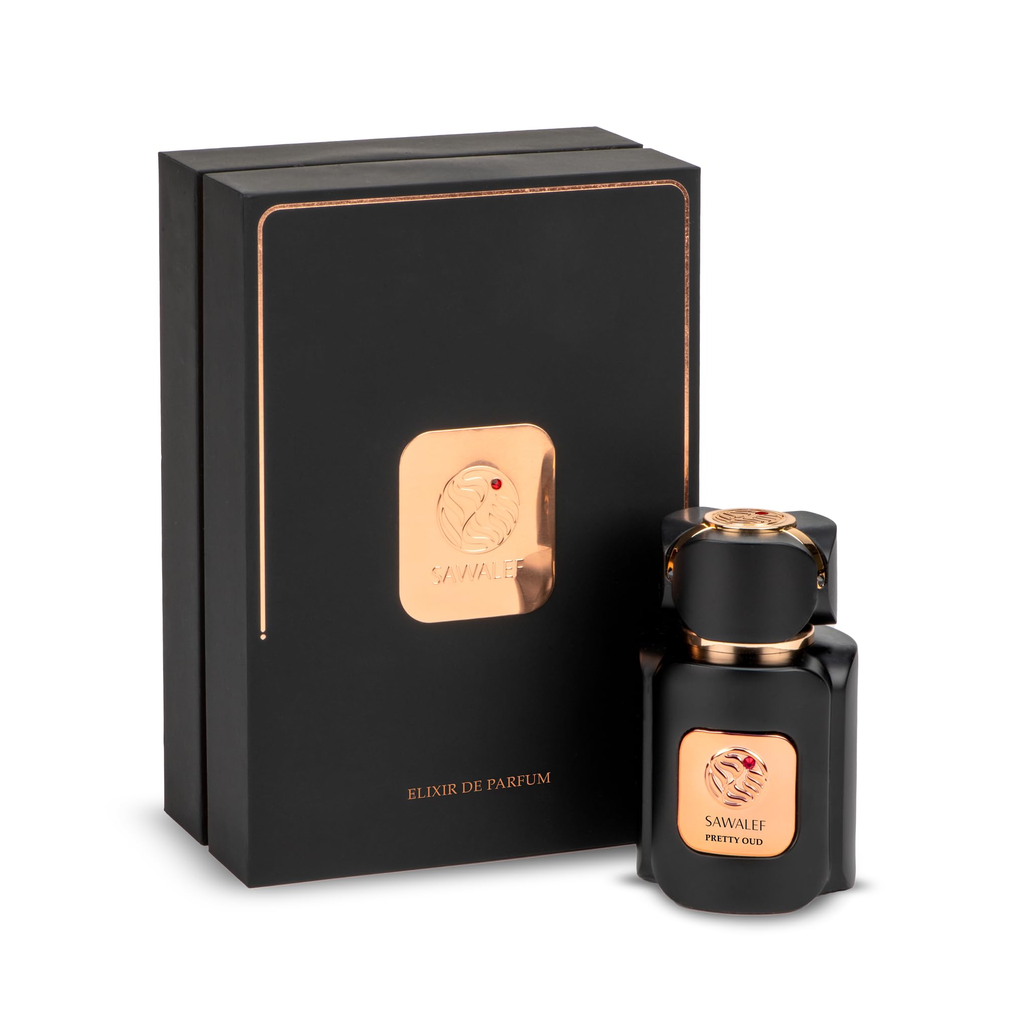 Sawalef Pretty Oud Perfume for Women - Floral Woody Body Mist with Amber, Saffron & Oud Notes - 2.7 oz EDP Spray - Long Lasting Luxury Fragrance for Date Night, Office & Special Occasions