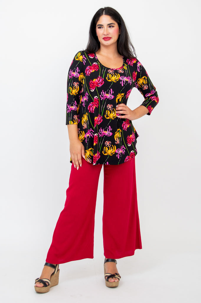 Jazz 3/4 Sleeve Top for Women - Soft Bamboo Fabric - Comfortable & Breathable - Perfect for Dance, Yoga & Casual Wear