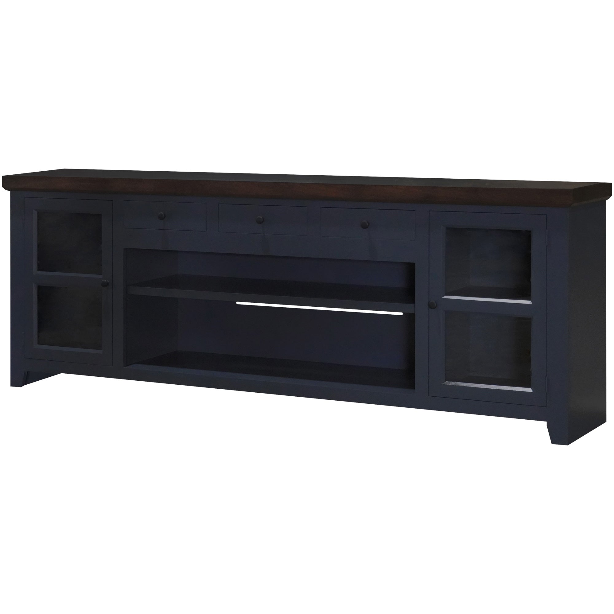 94 Inch Modern TV Console Table with Storage - Emily Collection - Perfect for Living Room, Bedroom & Home Theater Setup