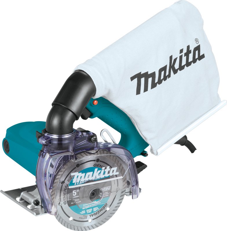 5-Inch Dry Masonry Saw with Dust Extraction - Perfect for Concrete Cutting, Tile Removal & Masonry Work
