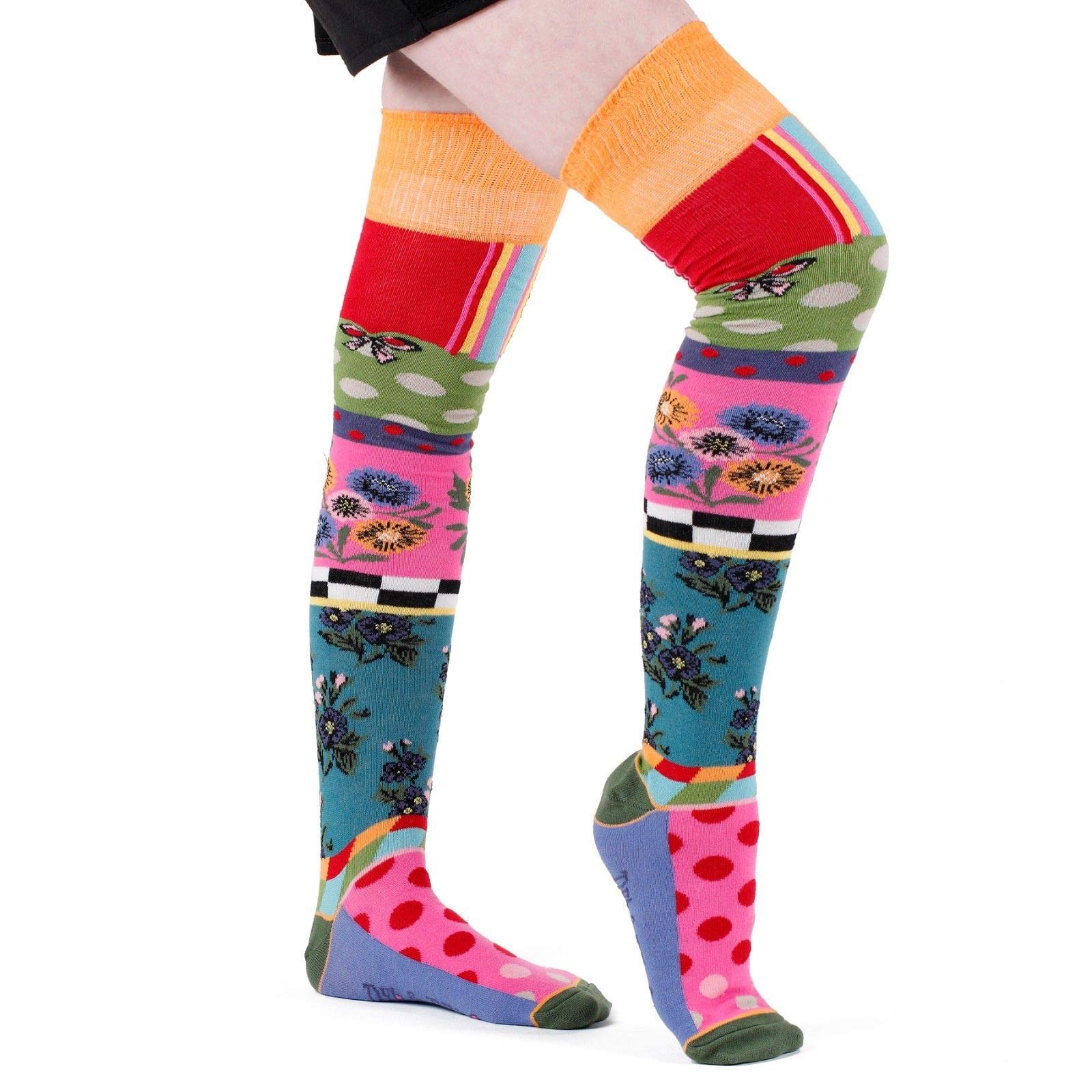 Dub & Drino France Over the Knee Socks - Premium Italian-Made Thigh High Socks for Women, Fashionable & Comfortable - Perfect for Winter, Boots, and Stylish Outfits