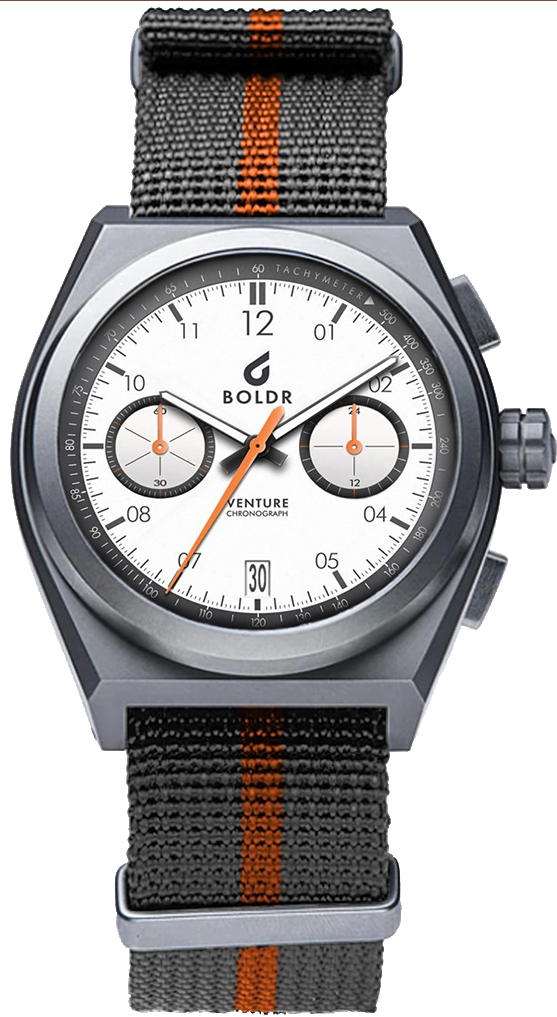 BOLDR Rally I Wells 008 V1 Automatic Watch - Stylish Men's Chronograph for Outdoor Adventure & Everyday Wear
