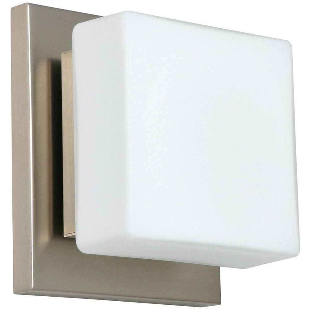 Alex Wall Sconce LED Light Fixture - 1WS-773507 - Satin Nickel Finish - Modern Indoor Lighting for Bedroom, Living Room & Hallway