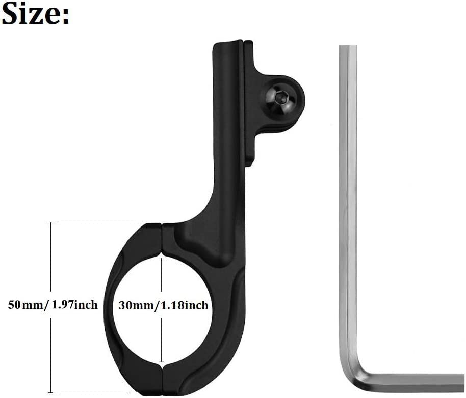 NASHnal Motorcycle Handlebar Mount for GoPro Hero 9/8/7/6/5/4/Session/Fusion 3+/3 & Action Cameras - Universal Bike Bicycle Clip - Perfect for Adventure Riding, Vlogging & Outdoor Sports