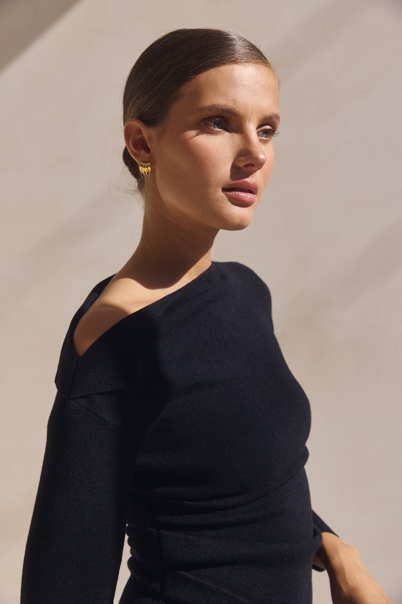 Tanya Knit Top for Women - Soft & Comfortable Black Knitted Shirt - Perfect for Casual Wear, Layering & Everyday Outfits