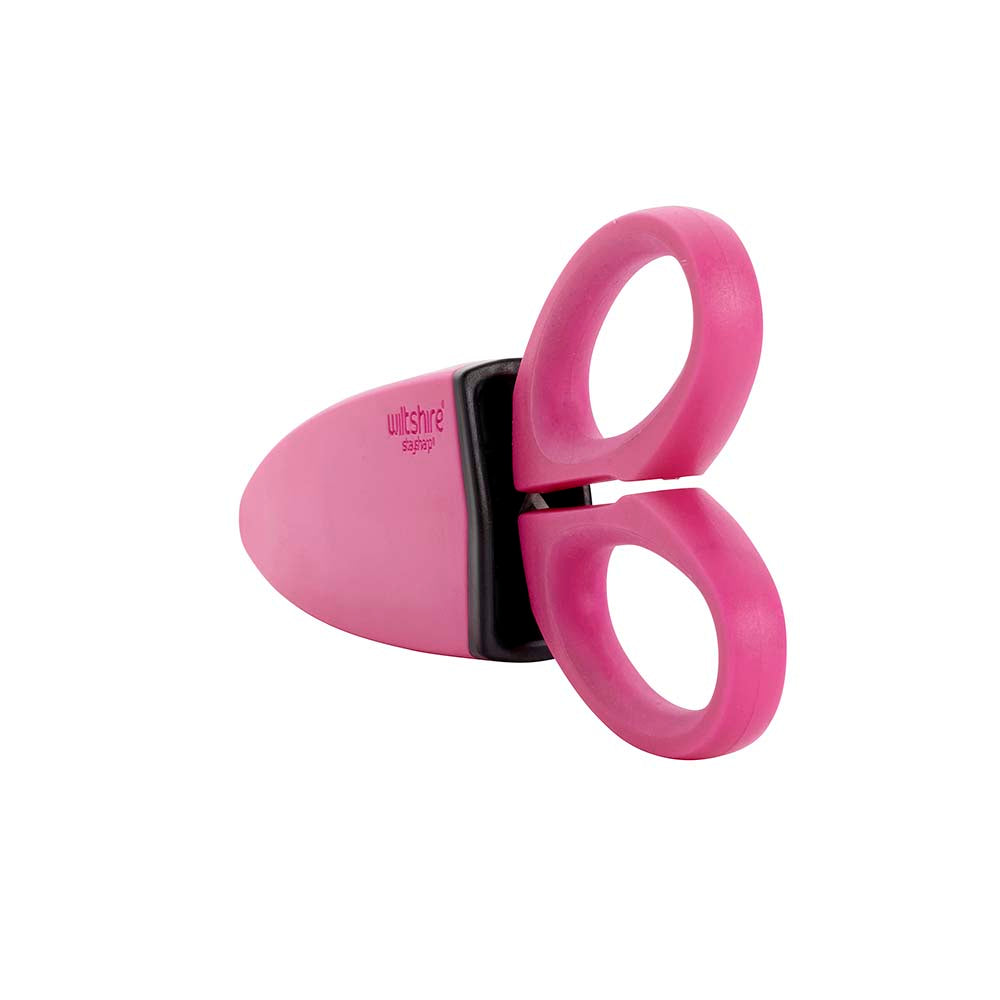 StaySharp Pink Scissors - Premium Stainless Steel Craft Scissors for Fabric, Paper, DIY & Office Use | Ideal for Sewing, Arts & Crafts, Gift Wrapping & Home Projects