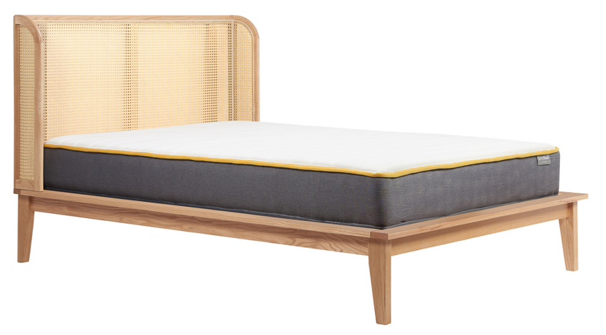Stylish Nimbus Rattan Bed Frame - Queen Size, Natural Woven Design for Bedroom Decor | Perfect for Boho, Coastal & Farmhouse Style Homes