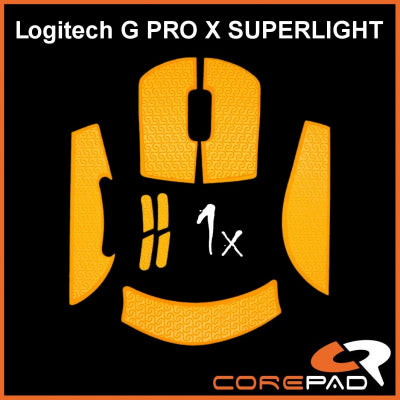 Corepad Soft Grips (Flat Edge) for Logitech G Pro X Superlight & Superlight 2 - Premium Mouse Grip for Gaming, Esports & Professional Use