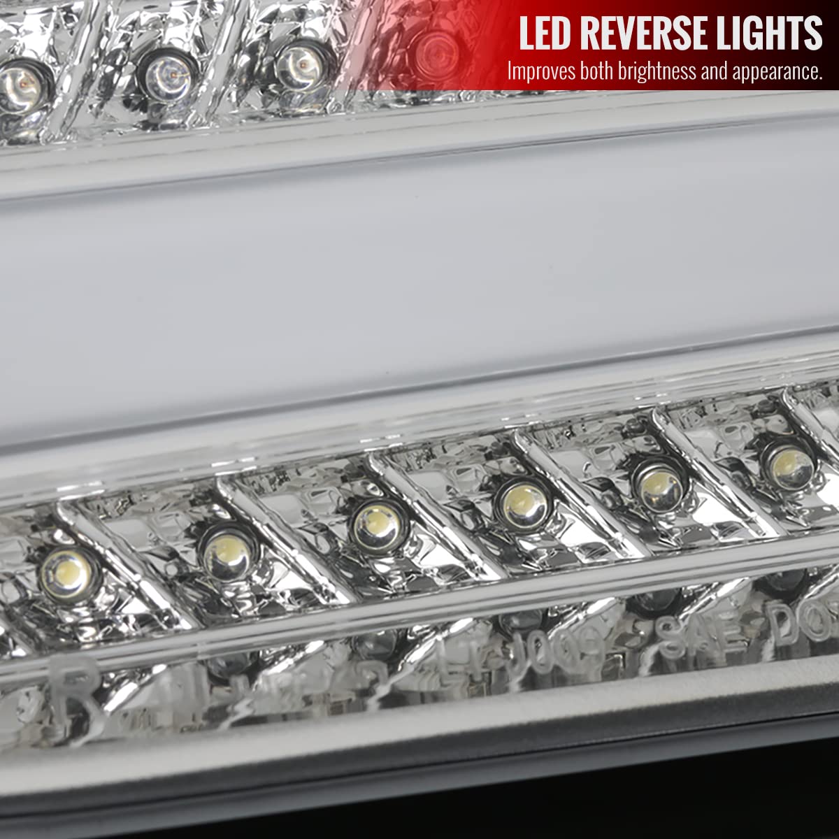 Fits 15-18 Hatchback LED Clear Parking Tail Lights & Rear Brake Lamps Pair - Upgrade Your Car's Style & Safety for Night Driving & Parking